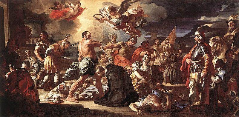 Francesco Solimena The Martyrdom of Sts Placidus and Flavia china oil painting image